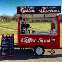 Popular street mobile fruit ice cream coffee food cart for sale