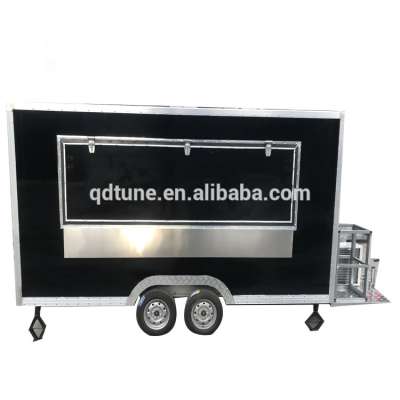 304 stainless steel material  fast food trailer  mobile  ice cream  and hamburger cart   for sale usa