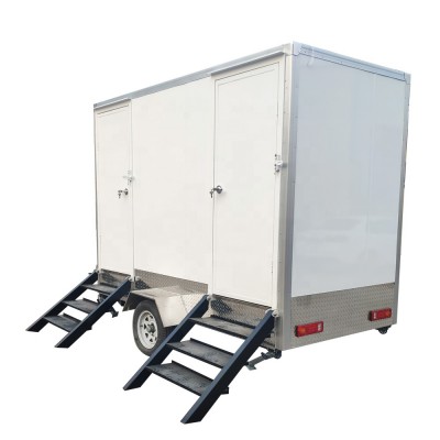 Street mobile trailer toilet for sale in China